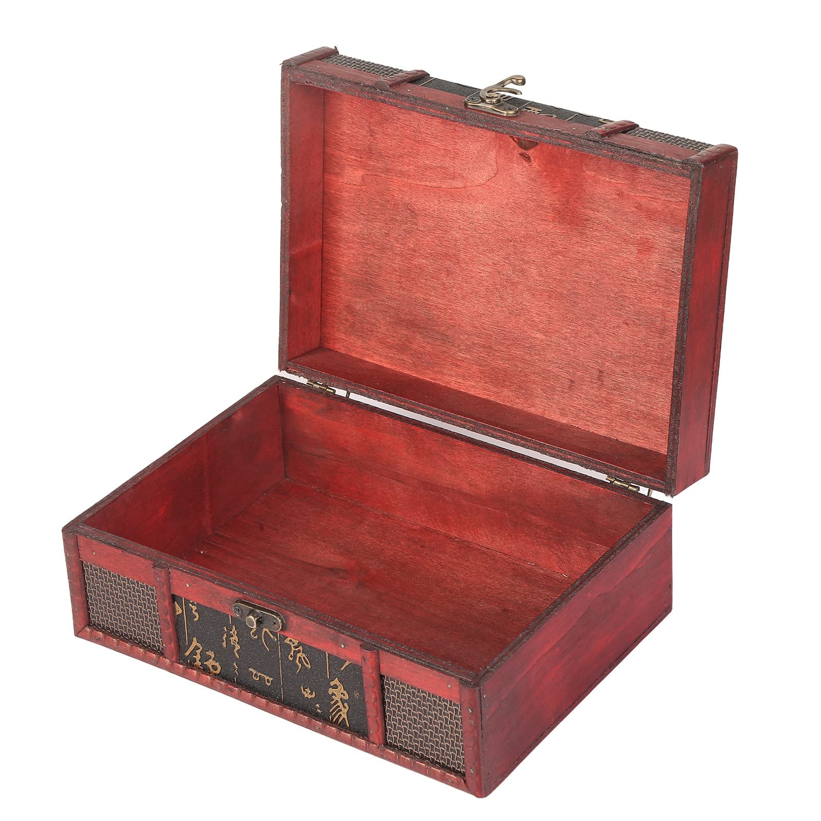 Vintage Wooden Jewelry Box - Handcrafted Retro Keepsake Storage for Rings, Necklaces & Earrings - Perfect for Home Decor, Gift Giving & Organizing Small Treasures