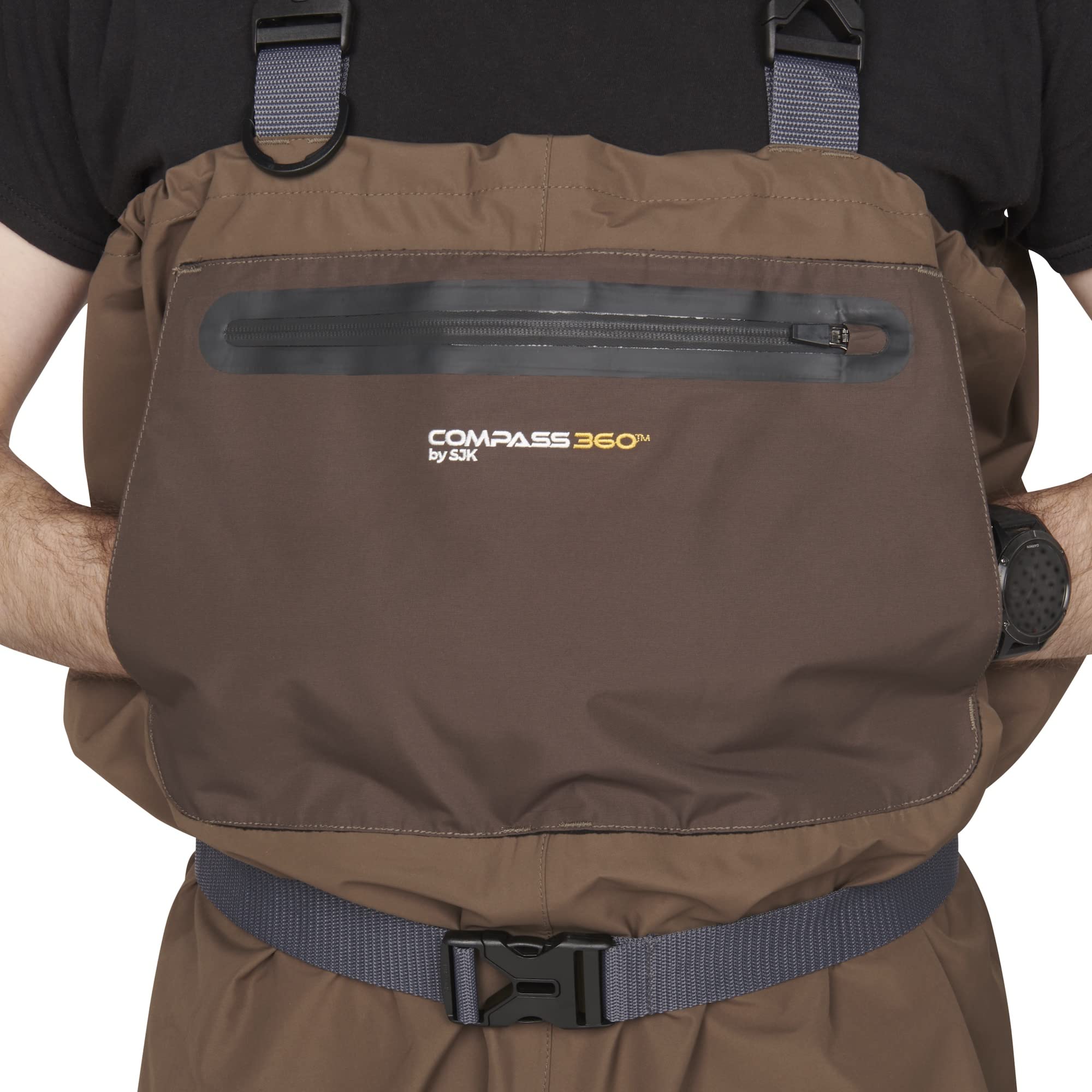 360° Fly Fishing Waterproof Breathable Chest Waders for Adults - Deadfall Camo Stocking Foot Design (Regular & Stout Sizes) | Ideal for Trout Fishing, Stream Wading & Outdoor Adventures