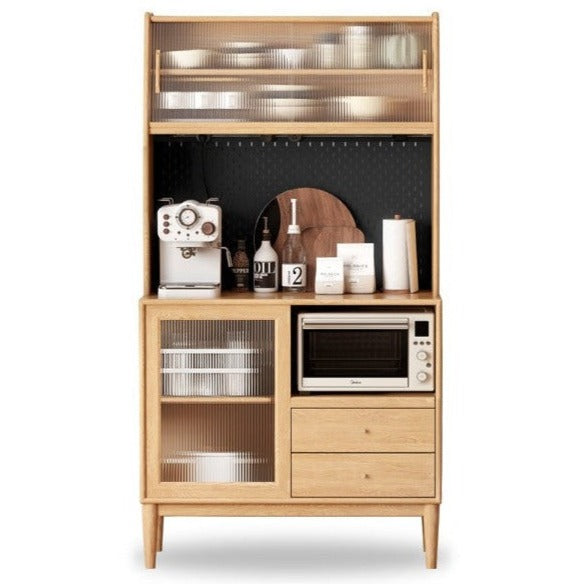 39.3x17.7x73.2 inch / 100.4x45x186.2cm / Natural wood color / slate sideboard + shelf + New Kelan electric rail