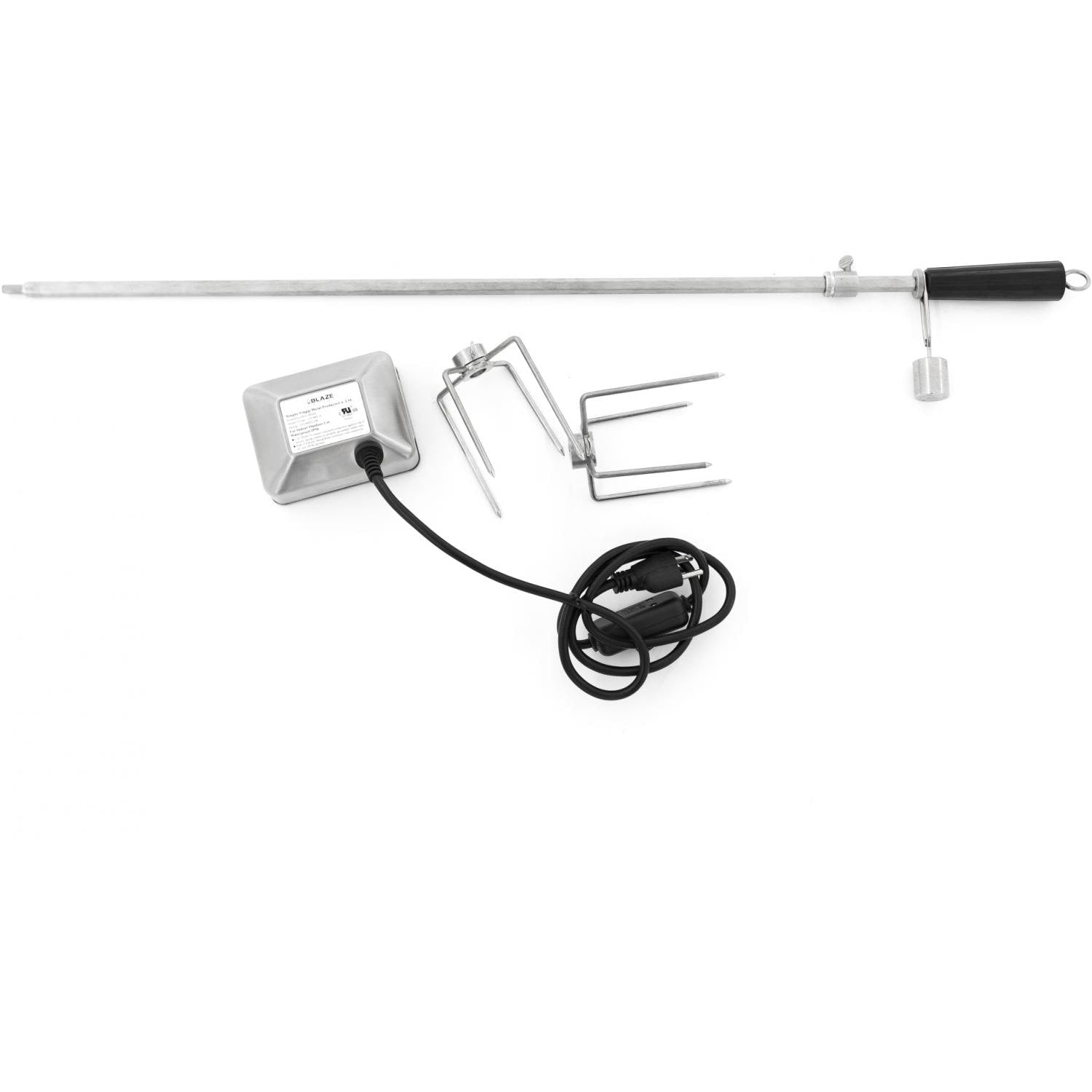 Blaze Rotisserie Kit for 5-Burner Gas Grills - Premium Stainless Steel Rotisserie Accessory for Outdoor BBQ, Roasting Chicken & Turkey (Perfect for Backyard Parties & Tailgating)
