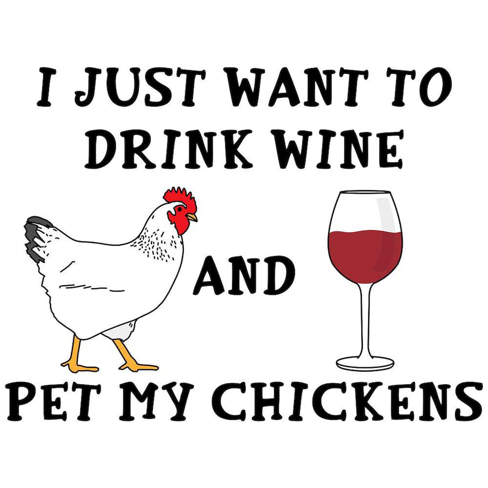 Chickens And Wine 20 oz Ceramic Coffee Mega Mug - Large Insulated Coffee Cup for Home, Office & Gifts - Funny Novelty Coffee Mug for Wine Lovers & Chicken Enthusiasts
