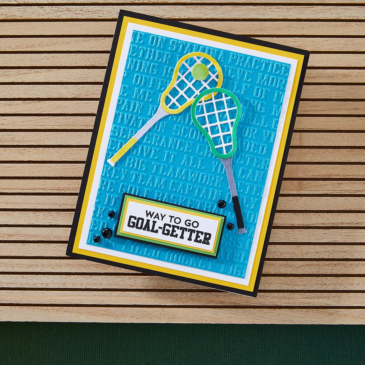 Spellbinders Sports Talk Embossing Folder - Clear 3D Texture for DIY Scrapbooking, Card Making & Paper Crafts - Perfect for Greeting Cards, Invitations & Home Decor Projects