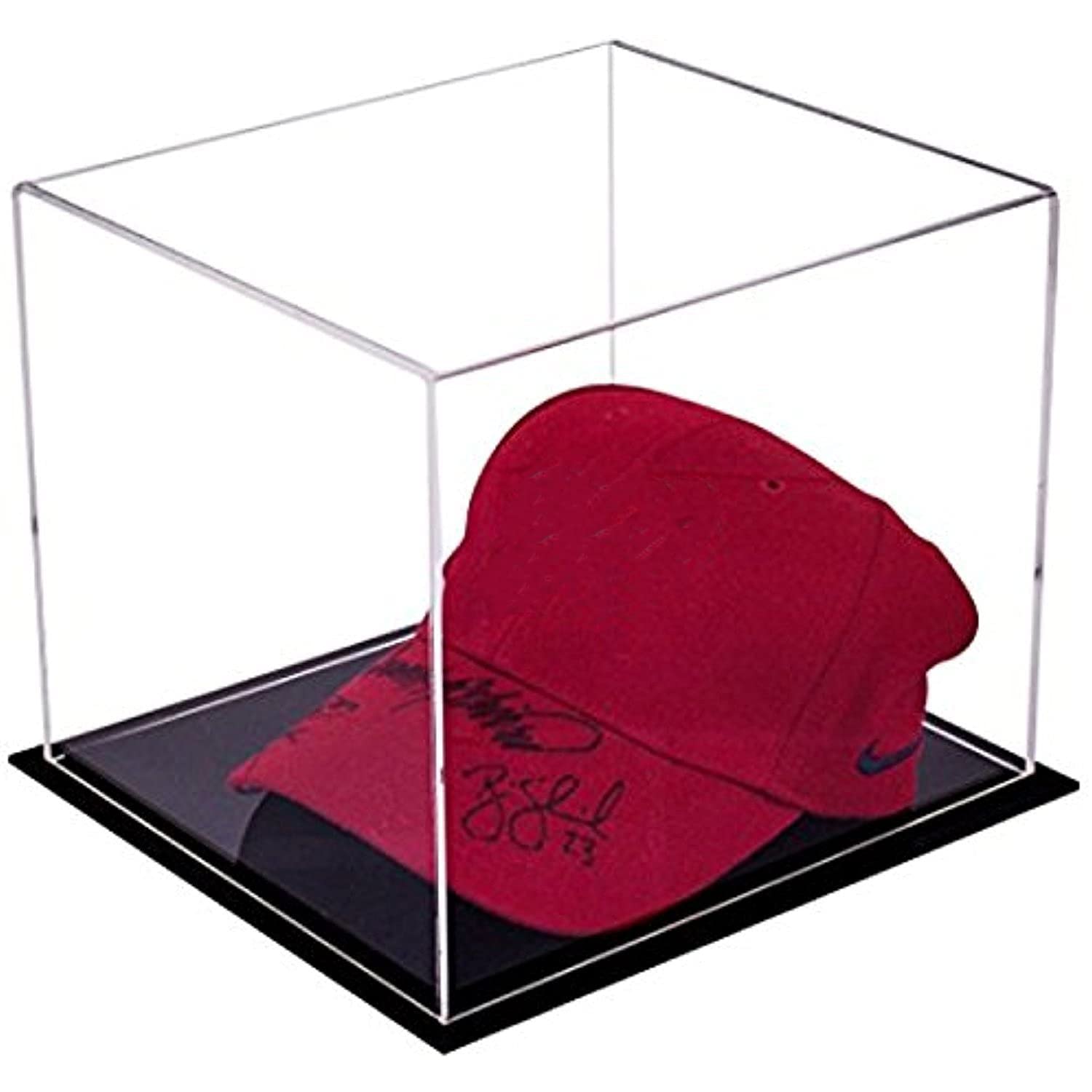Premium Acrylic Baseball Hat Display Case - Clear Protective Cover for Collectible Caps & Hats - Perfect for Sports Memorabilia, Retail Stores, and Home Decor Showcase