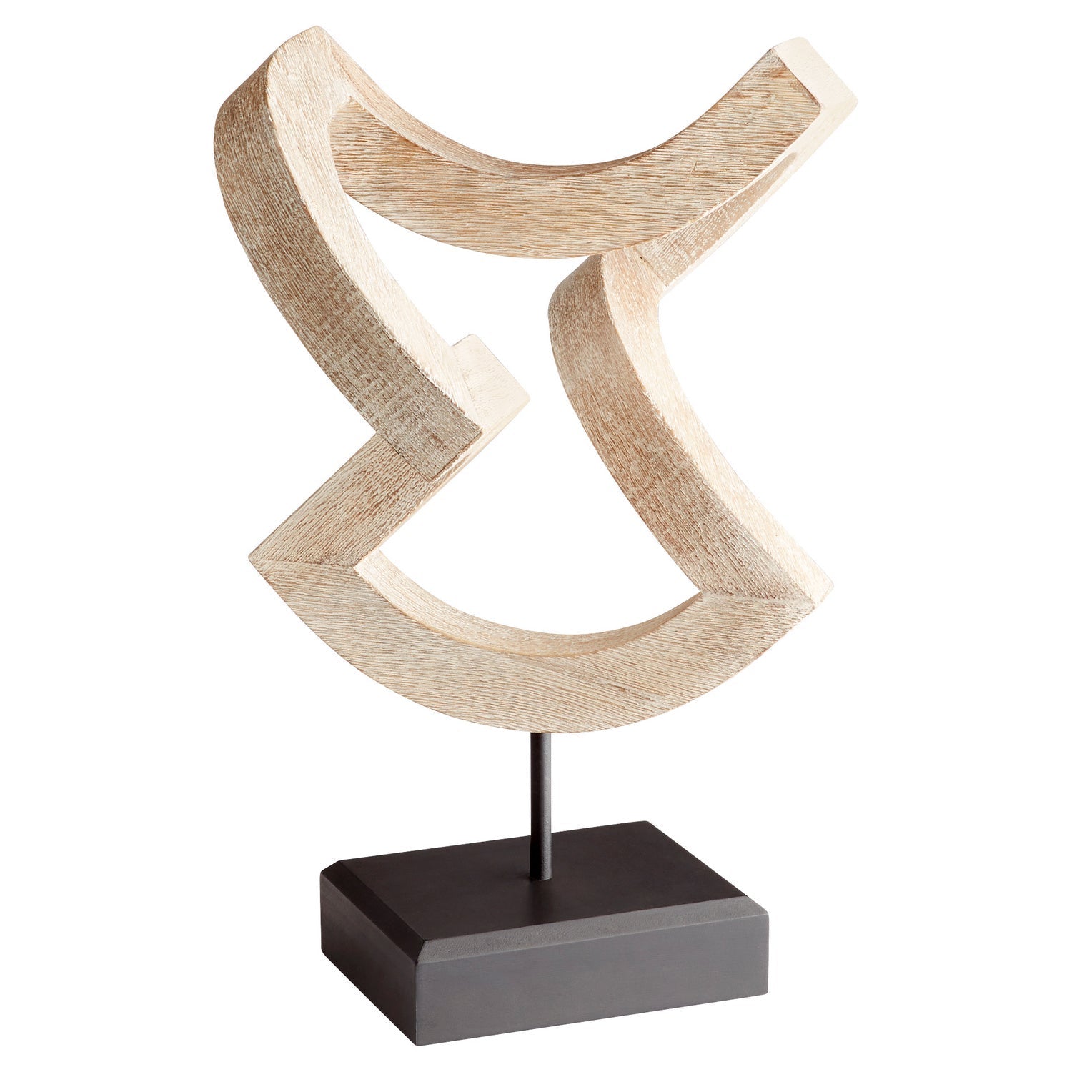 Cyan Design 11173 Gali Sculpture #4 Whitewashed - Handcrafted Home Decor for Living Room, Bedroom & Office | Modern Abstract Art Piece