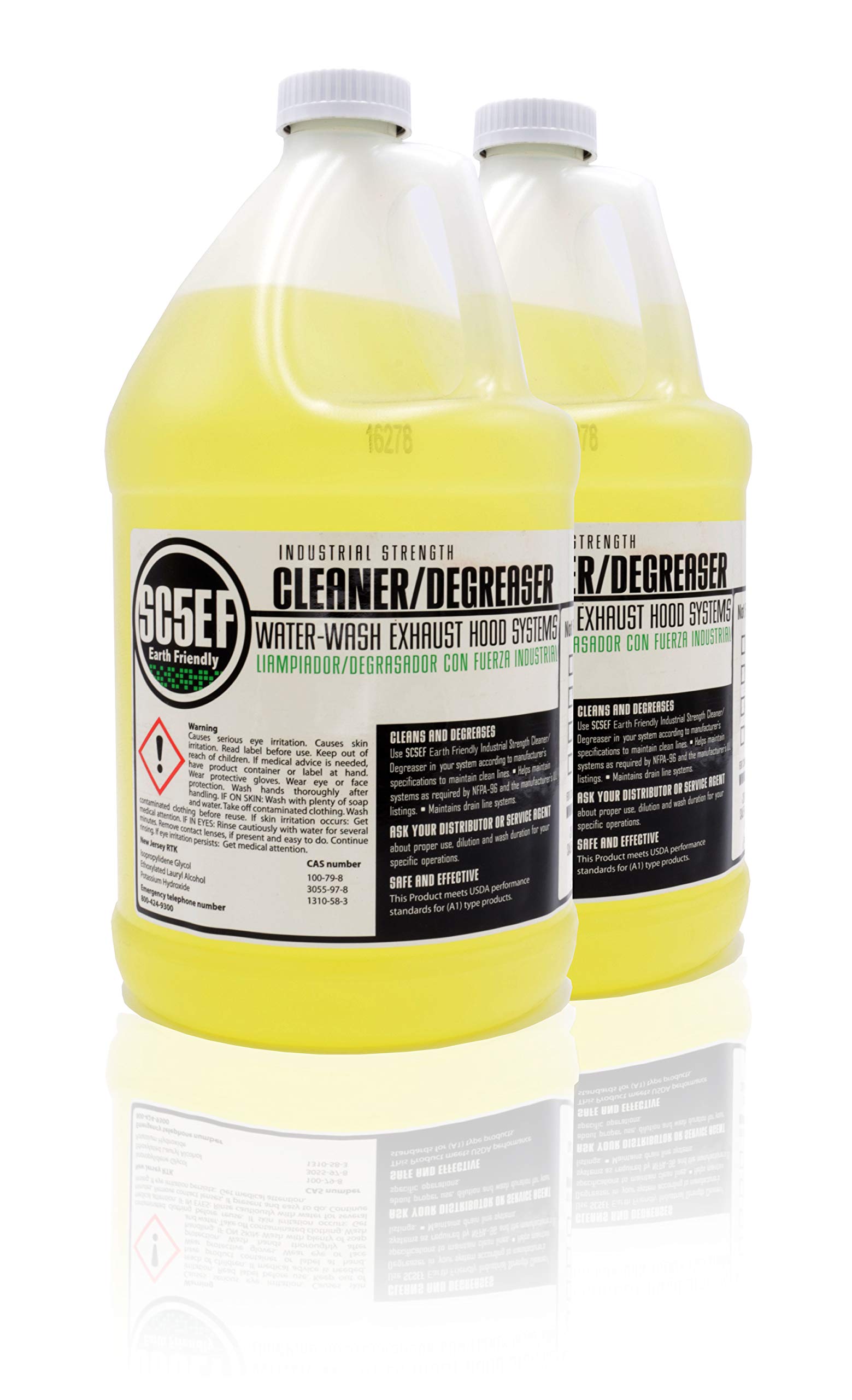 Industrial Strength Surfactant Cleaner & Degreaser - 2 Gallons for Commercial Kitchen Exhaust Hood Systems | Heavy-Duty Restaurant Cleaning Solution | Perfect for Self-Cleaning Hoods, Grills, and Ventilation Systems