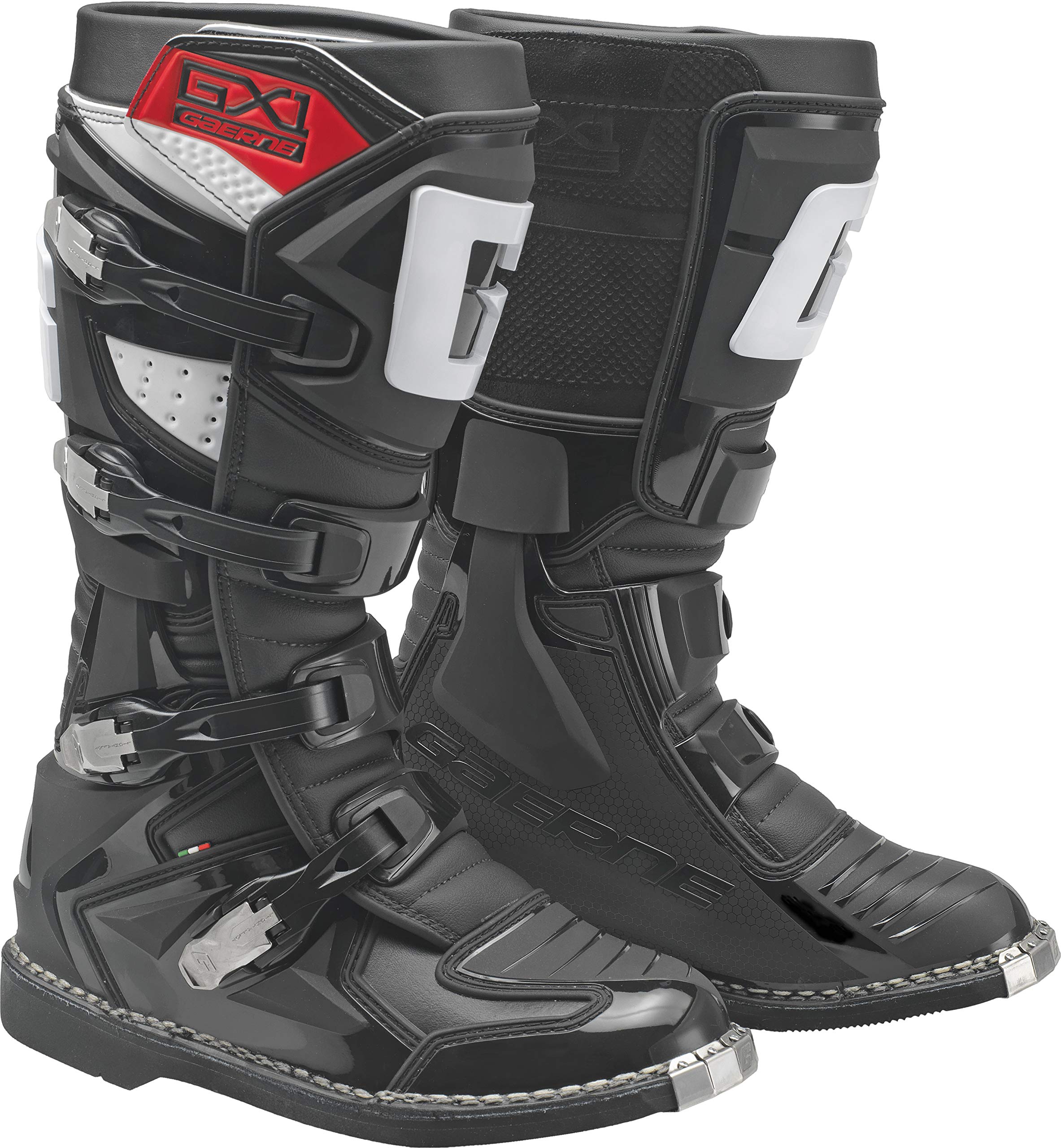 Gaerne GX-1 Men's Motorcycle Riding Boots - Black Size 9 - Durable & Comfortable for Street Biking, Racing & Long Distance Touring