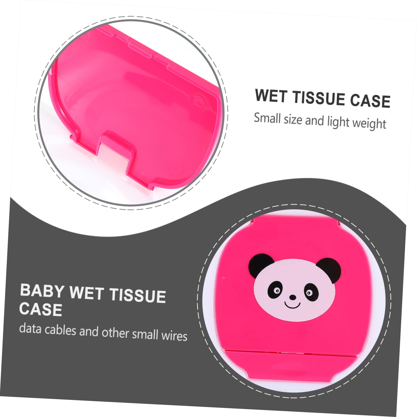 Hoement Baby Wipes Holder Box - Portable & Odorless PP Plastic Tissue Case for Infants & Toddlers | Safe & Convenient for Diaper Bags, Strollers & Travel