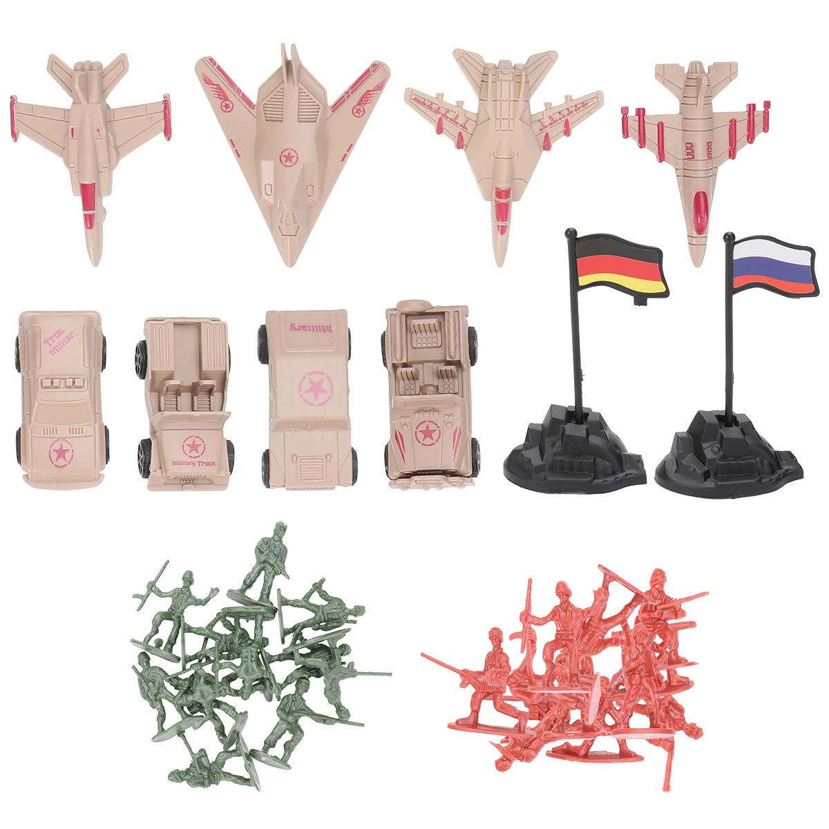 1 Set Military Model Toy Soldiers - Realistic Simulation Army Figures for Kids Educational Play & Collecting - Perfect for War Scenes, Dioramas, and Strategy Games