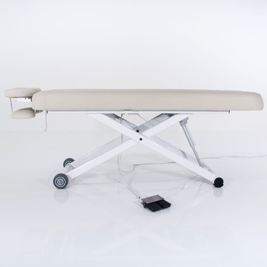 SilverFox® Professional Flat Electric Massage Bed Table 2274 - Adjustable Height Portable Massage Table for Home & Spa Use - Perfect for Therapists, Chiropractors, and Relaxation