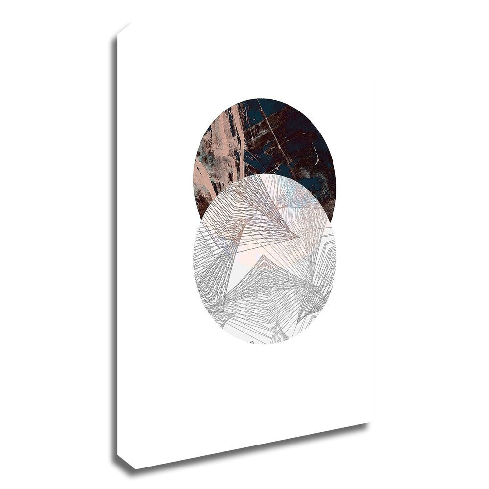 Abstract Circle Wall Art by GeoMania - Modern Canvas Print with Floating Frame, Ready to Hang - Perfect for Living Room, Bedroom & Office Decor