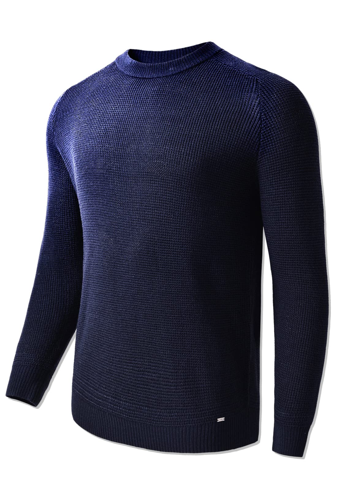 Men's Lightweight Crewneck Sweater - Soft Touch Waffle Stitch Pullover for Men | Perfect for Casual Wear, Layering & Fall/Winter Fashion