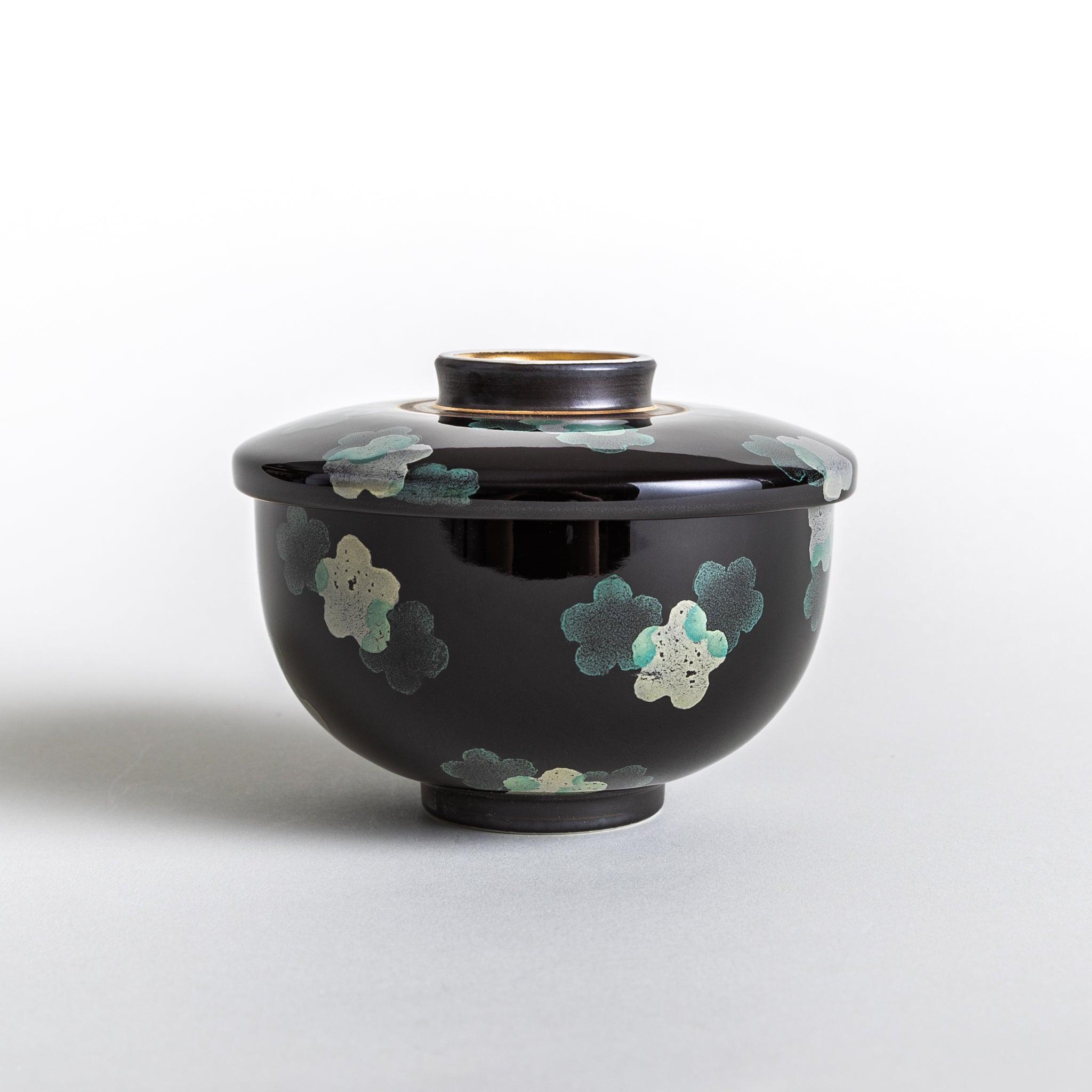 Japanese Floral Blossom Chawanmushi Bowl - Ceramic Steamed Egg Cup for Traditional Japanese Cuisine & Home Decor | Perfect for Tea Ceremonies, Asian Dining, and Kitchen Display