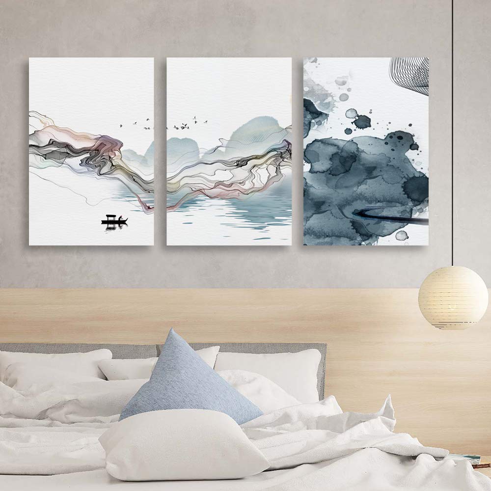 Wall26 3-Panel Chinese Landscape Canvas Wall Art - 24