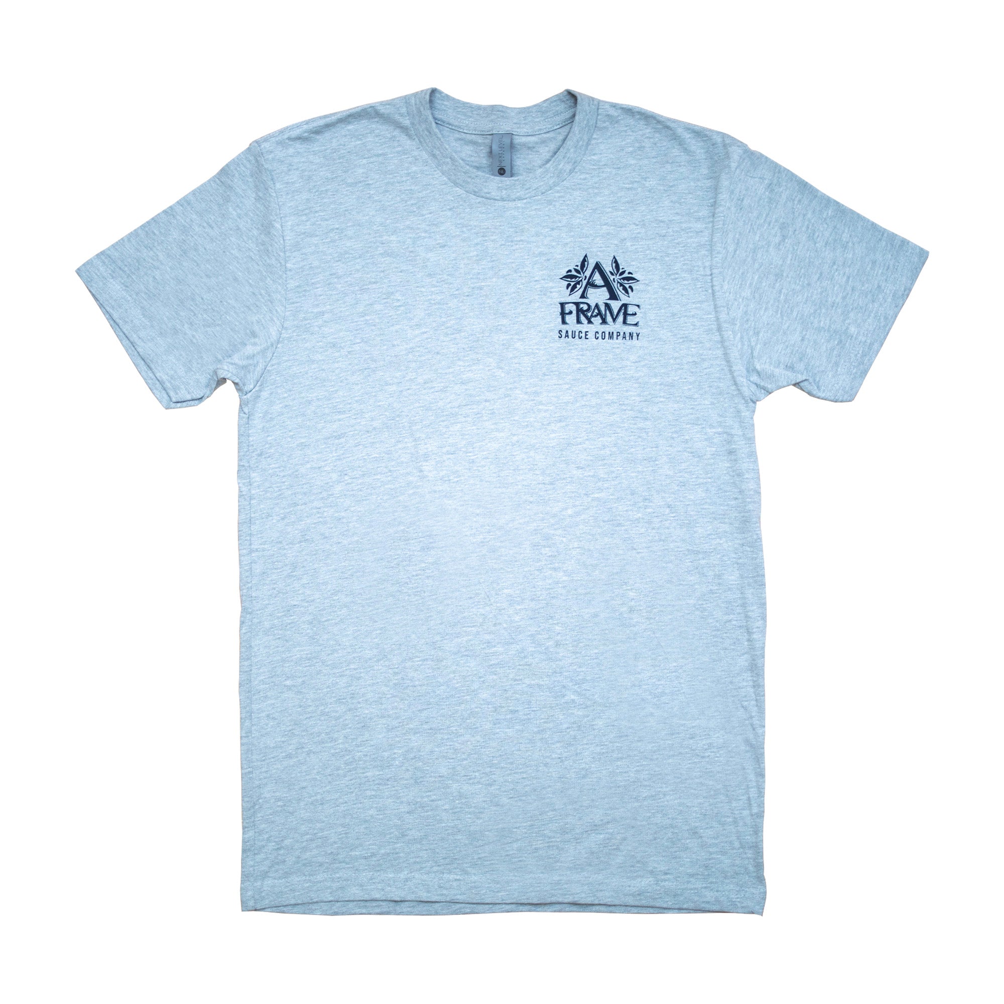 Men's A Frame Hot Sauce Graphic Short Sleeve T-Shirt - Grey | Casual Summer Tee for Outdoor Activities & Streetwear