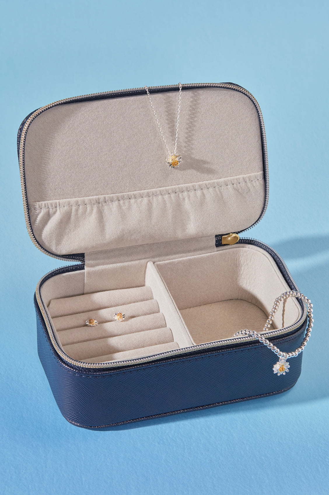 Live As You Dream Mini Jewelry Box - Elegant Storage for Rings, Necklaces & Earrings - Perfect for Travel, Gifts & Home Decor