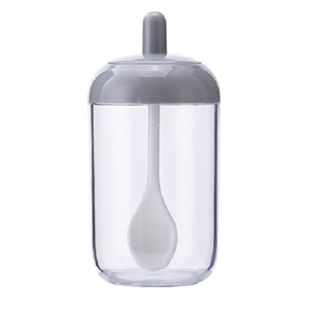 GSDNV Plastic Spoon Cover with Integrated Seasoning Bottle - Sugar Storage Container, Spice Jar & Kitchen Organizer (Color B) - Perfect for Baking, Cooking & Pantry Organization