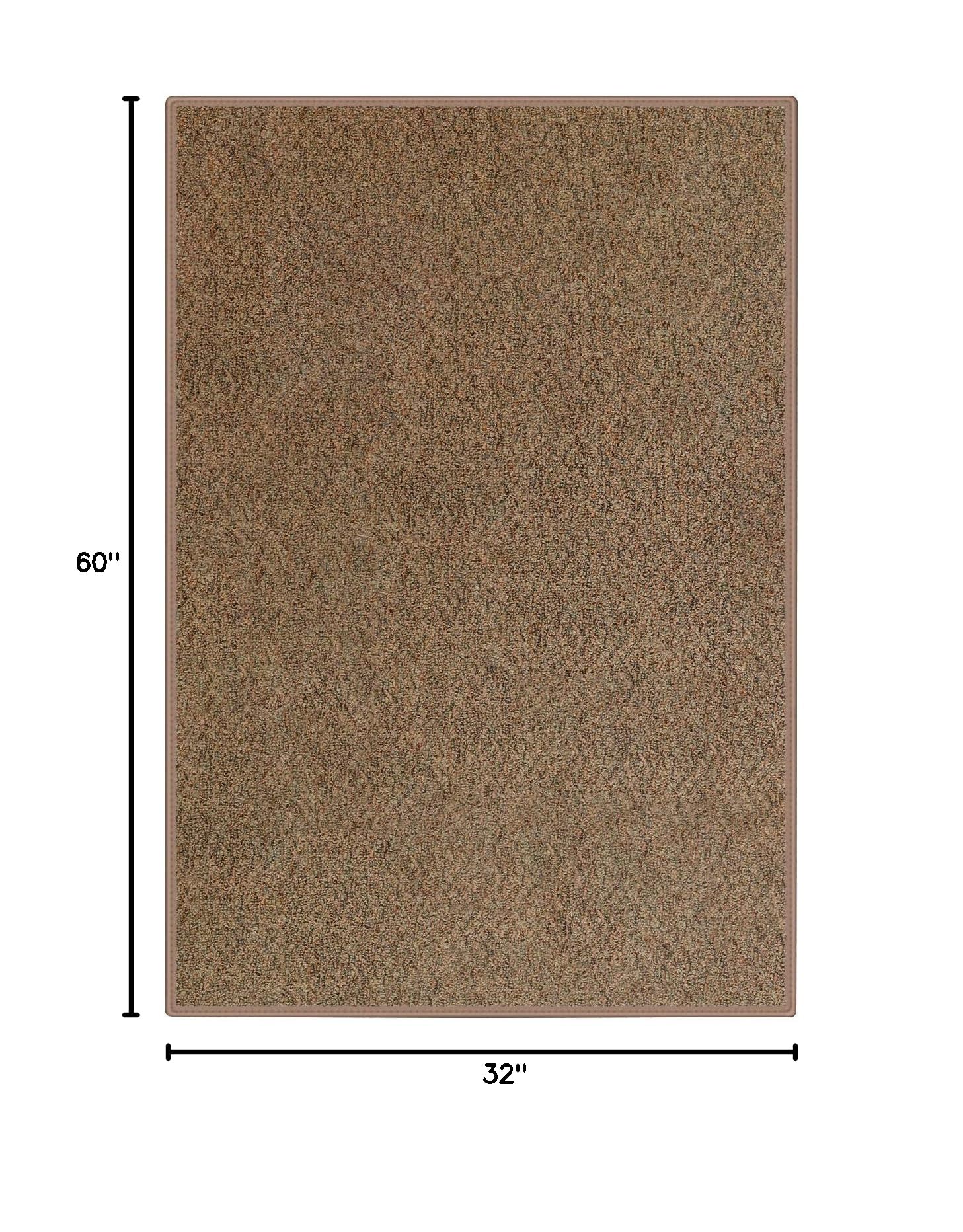 Heavy Duty Indoor Outdoor Area Rugs - 3'x5' Rustic Copper Rug for Patio Deck Gazebo Boat Trailer - Durable Waterproof Non-Slip Floor Mat - Perfect for Outdoor Living Spaces Camping & RV Use