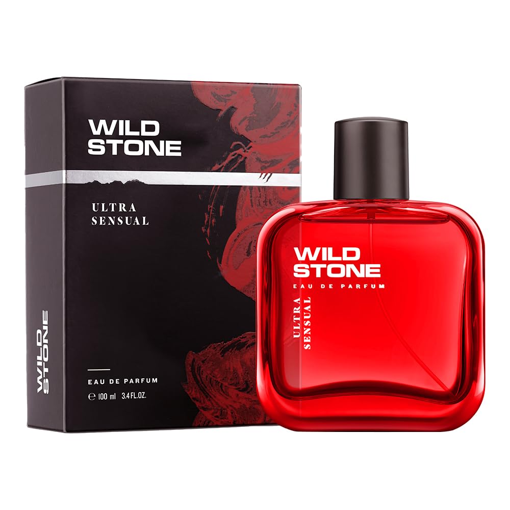 Wild Stone Ultra Sensual Long Lasting Men's Cologne - 100ml Eau de Parfum, Woody Aromatic Fragrance for Day & Night Wear - Perfect for Dates, Office & Special Occasions