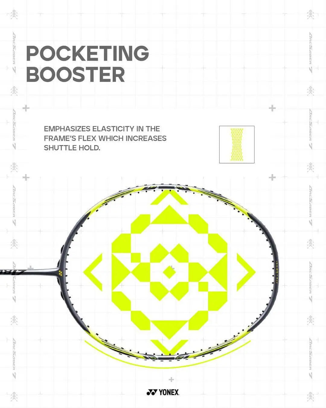 Yonex ArcSaber 7 Play Badminton Racket (Gray/Yellow) - Pre-Strung with High-Quality Strings | Perfect for Beginners & Recreational Players | Indoor & Outdoor Court Sports Equipment