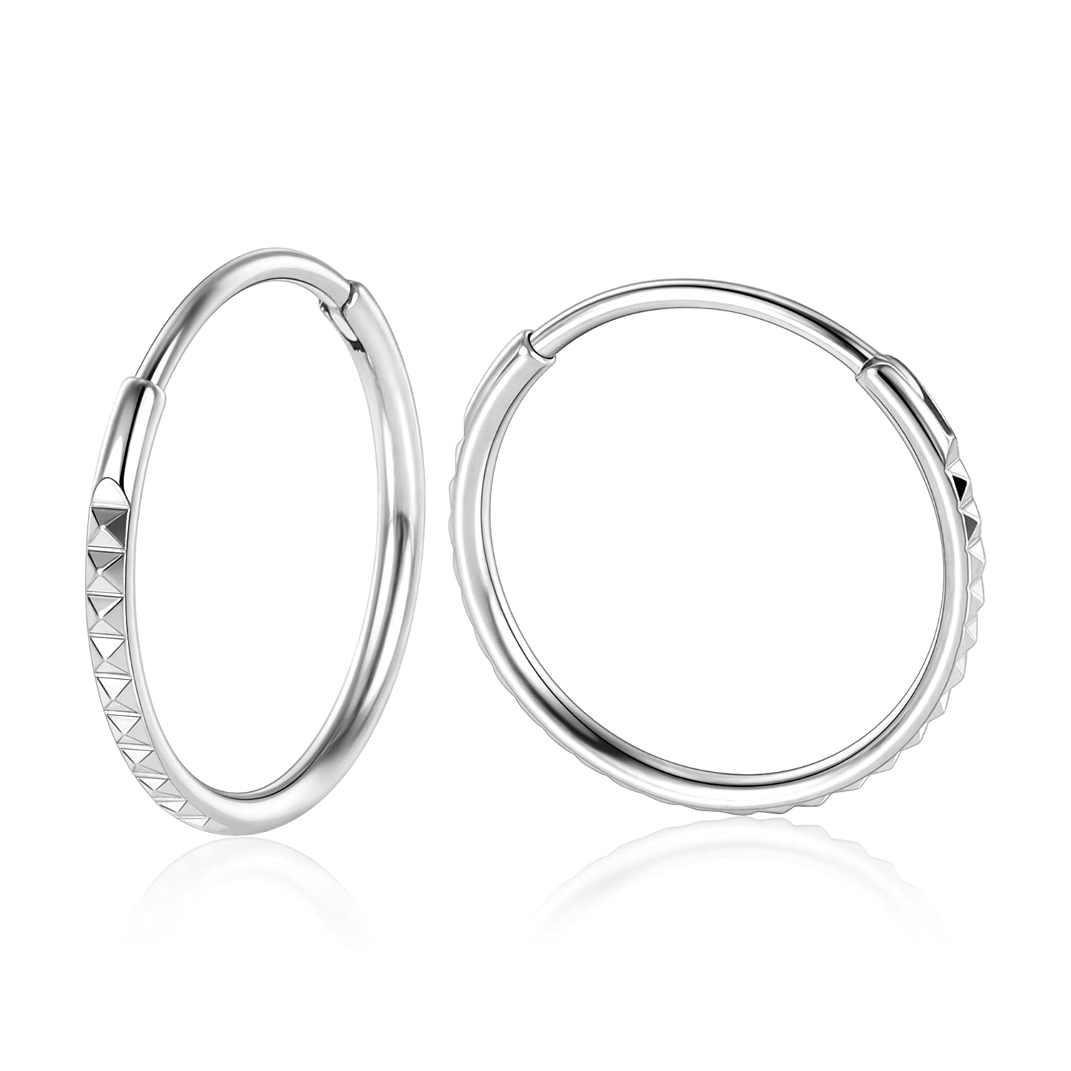 20G Hoop Earrings for Women & Girls - 316L Surgical Steel Hypoallergenic Cartilage Earrings - 2 Piece Set - Perfect for Everyday Wear, Parties & Gifts