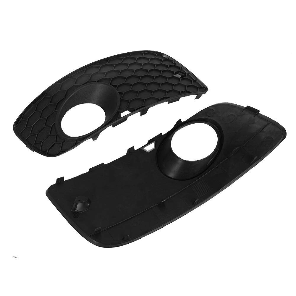 KIMISS Car Bumper Lower Grill Kit for Volkswagen Golf GTI MK5 & Jetta 5 (2006-2009) - 1PC Bumper Grill + 2PC Fog Light Grills + 1PC Lower Grill - Perfect for Car Upgrades & Replacement Parts