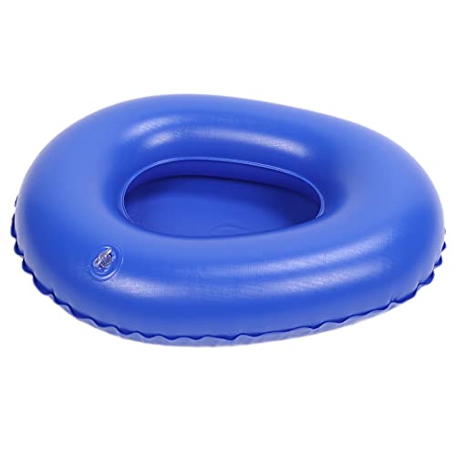 Inflatable Potty Chair - Portable Air Bedpan with Pump for Adults & Elderly, Soft PVC Material for Comfort, High Density & Firm Support - Ideal for Home, Travel & Post-Surgery Use