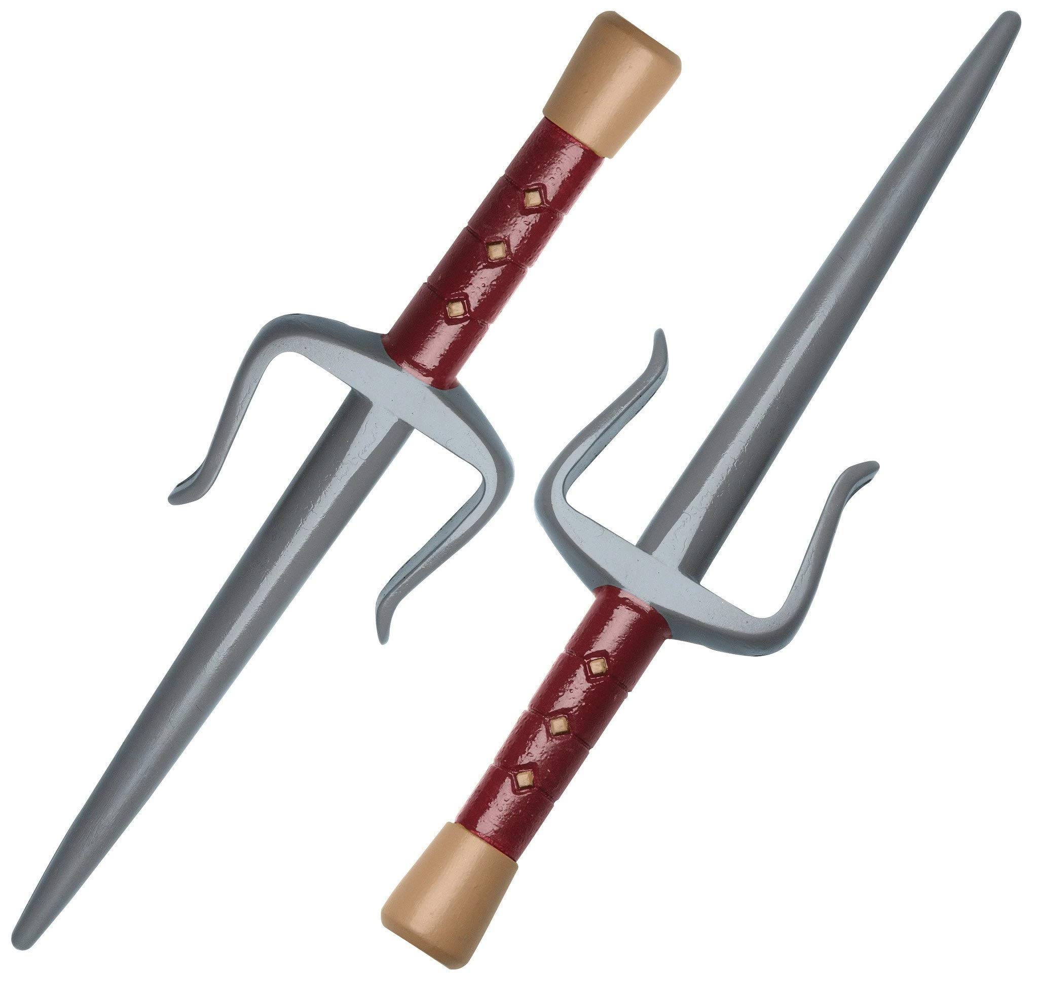 Teenage Mutant Ninja Turtles Raphael's Sais Sword - Official TMNT Collectible Weapon Replica for Cosplay, Halloween Costume & Fan Display