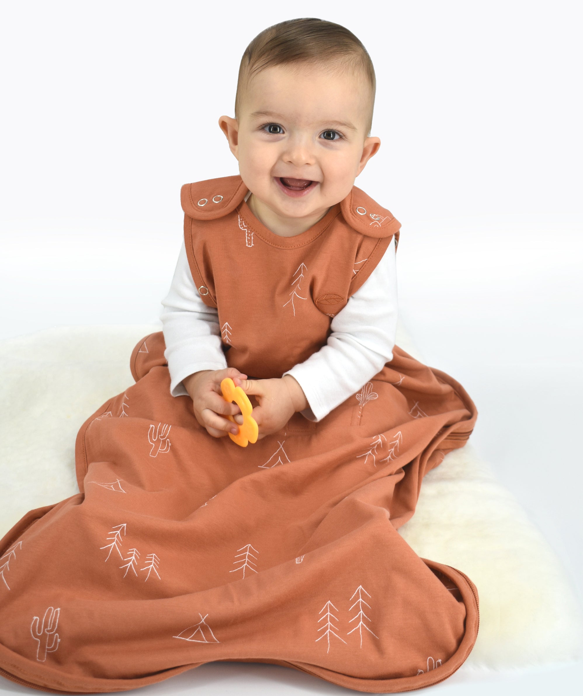 Ecolino® Adjustable Baby Sleep Sack - Organic Cotton Sleeping Bag for Infants & Toddlers (2 Months to 2 Years) - Perfect for Nursery, Travel & Safe Sleep