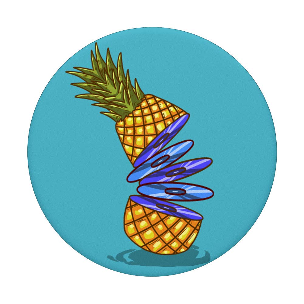 Funny Pineapple Slices CD - Tropical Fruit Design Blue Disc for Music Lovers | Perfect for Beach Parties, Summer Gifts & Tropical-Themed Decor