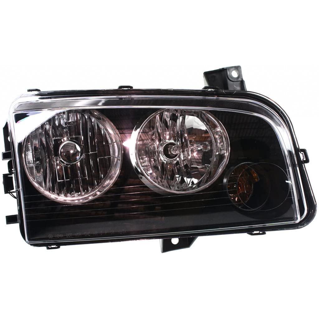 2006-2007 Dodge Charger Headlight Assembly Pair - Driver & Passenger Side CAPA Certified (CH2502163C) - Perfect for Night Driving & Vehicle Restoration Projects