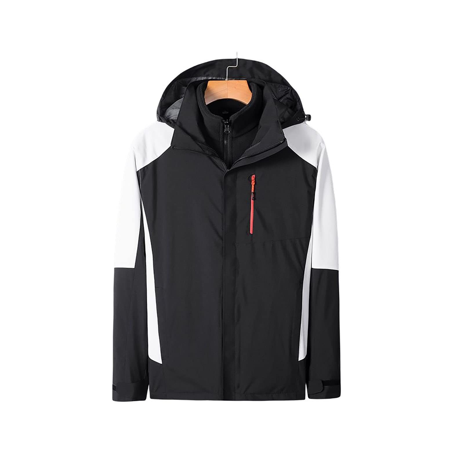 Men's Windproof Jacket for Autumn & Winter - Waterproof Outdoor Hunting & Fishing Jacket with Warm Fleece Lining | Perfect for Camping, Hiking & Cold Weather Adventures
