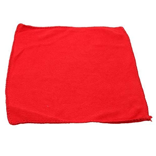 Vaveren 4-Pack Premium Microfiber Billiard Cue & Fishing Rod Cleaning Towels - Super Absorbent, Lint-Free, Red - Perfect for Pool Cues, Fishing Rods, and Sports Equipment Maintenance