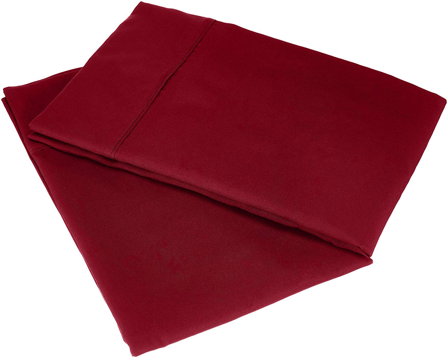 **Oversize Pillow Case Extra Large - 100% Egyptian Cotton 600 Thread Count - Fits Fluffy & Tall Pillows - Queen Size Burgundy - Perfect for Bedroom, Sofa & Travel**