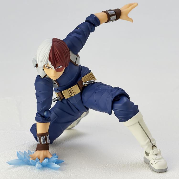 Amazing Yamaguchi Revoltech Action Figure - Shoto Todoroki from My Hero Academia | Highly Articulated Collectible Toy for Anime Fans & Display | Perfect for Cosplay, Gift Giving & Anime Collections
