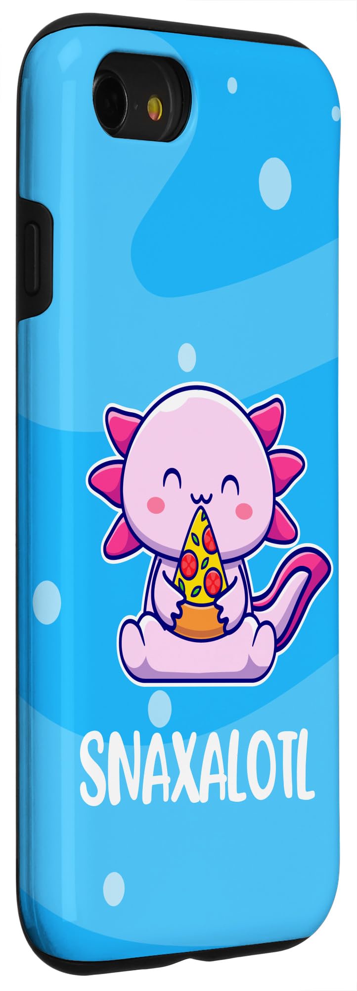 Cute Axolotl Pizza Case for iPhone SE (2020)/7/8 - Protective Phone Cover with Snack Design - Perfect for School, Work & Daily Use
