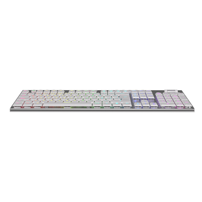 Redragon Horus K618W RGB SP Wireless Mechanical Gaming Keyboard - Full Size, White - Perfect for PC, Mac, PS5 & Xbox Gaming Setup
