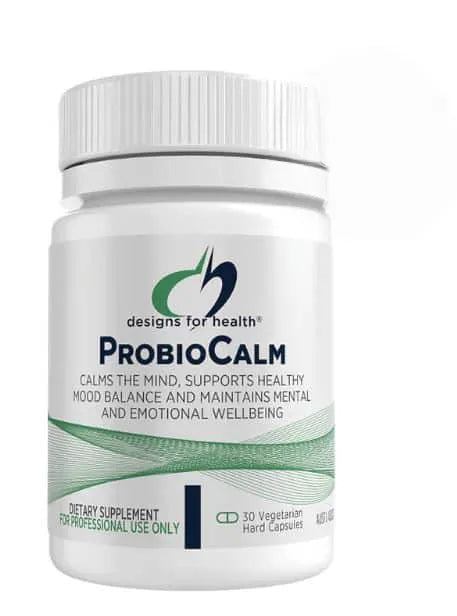 Designs for Health ProbioCalm - Premium Probiotic Supplement for Digestive & Immune Support - Ideal for Stress Relief & Gut Health Maintenance