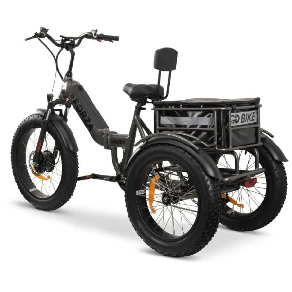 Go Bike FORZA Electric Tricycle for Adults - 500W Motor, 20MPH, 48V 15Ah Battery - Commuter, Leisure & Grocery Shopping E-Bike