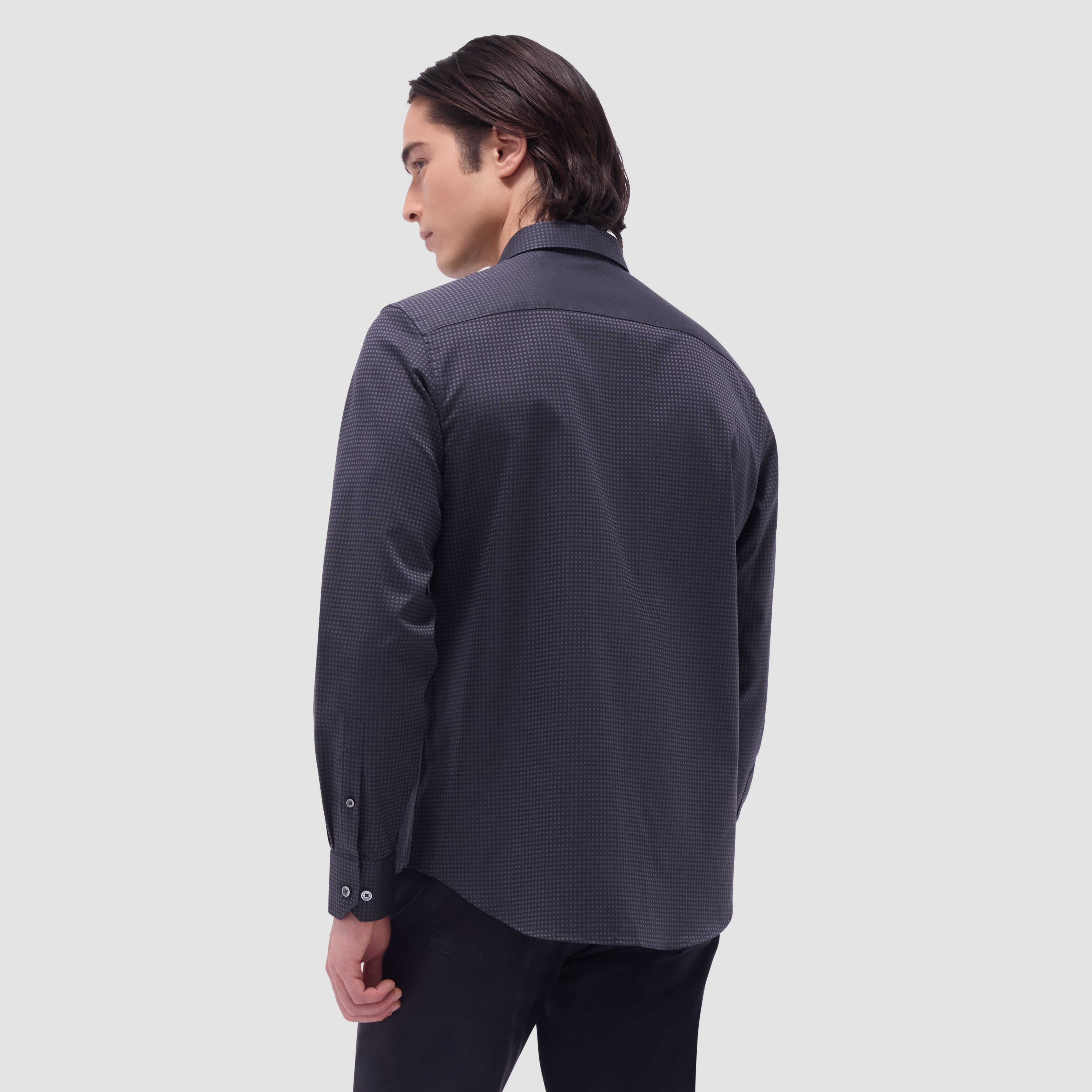 Stylish Axel Micro Check Jacquard Shirt for Men | Premium Cotton Blend Button-Up | Perfect for Office, Casual Wear & Date Nights