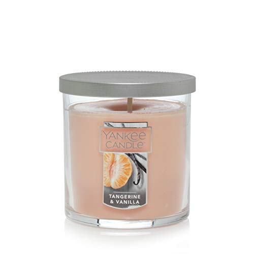 Tangerine & Vanilla Small Tumbler Candle - Fresh Scented Soy Wax Candle for Home, Office & Relaxation | Aromatherapy, Gift Idea, Decorative Home Fragrance