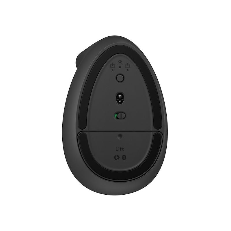 Logitech Lift Vertical Wireless Mouse for Left Hand - Ergonomic Bluetooth Mouse (Black) - Perfect for Office Work, Graphic Design & Gaming