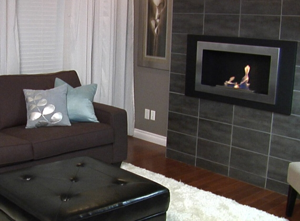 Premium Bio Flame Lorenzo Wall Mount Ethanol Fireplace - Modern Eco-Friendly Heating Solution for Living Rooms, Patios & Outdoor Spaces