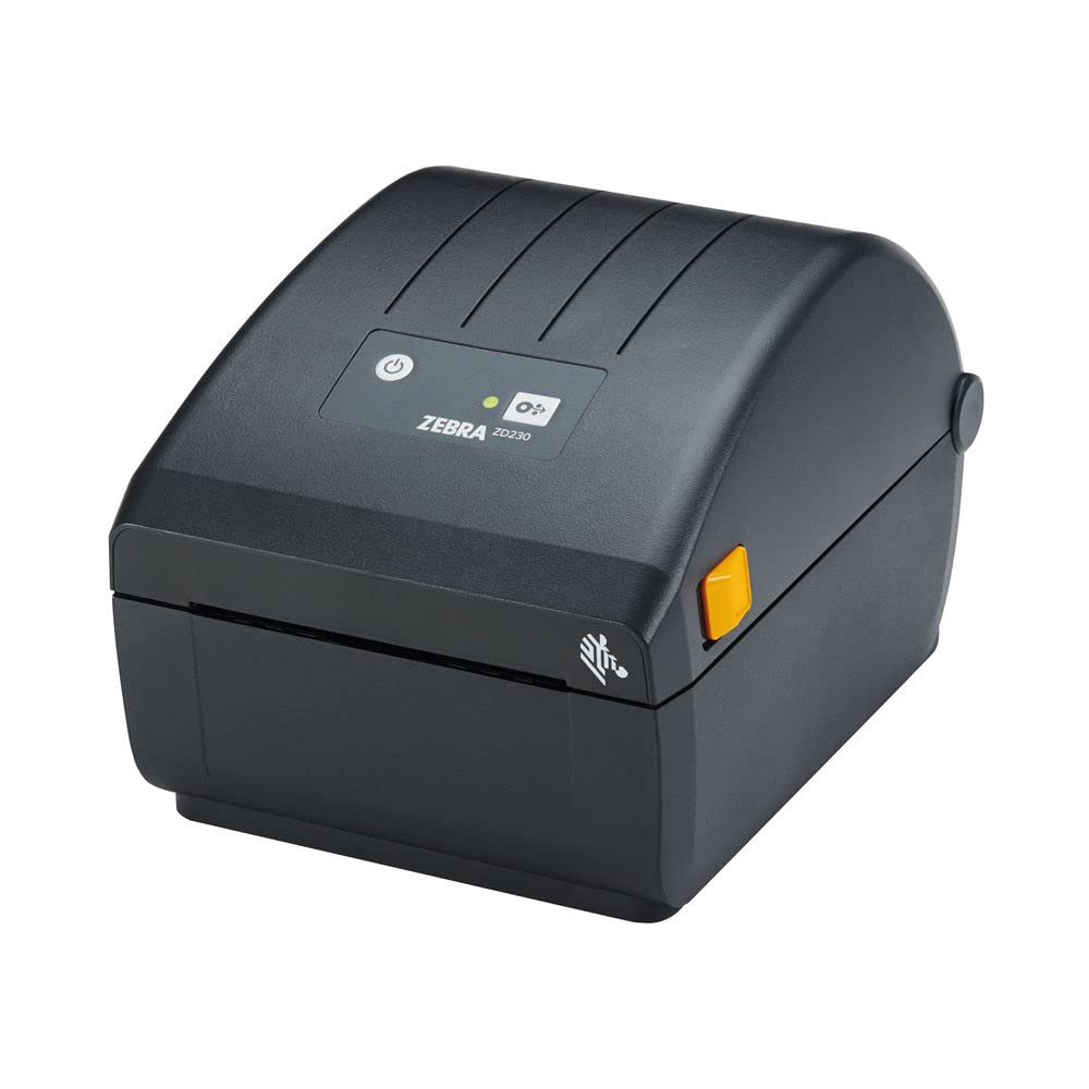 Zebra ZD230 4-Inch Direct Thermal Desktop Printer with USB & Ethernet - Ideal for Shipping Labels, Barcodes, Receipts in Logistics, Retail, Healthcare & Light Manufacturing