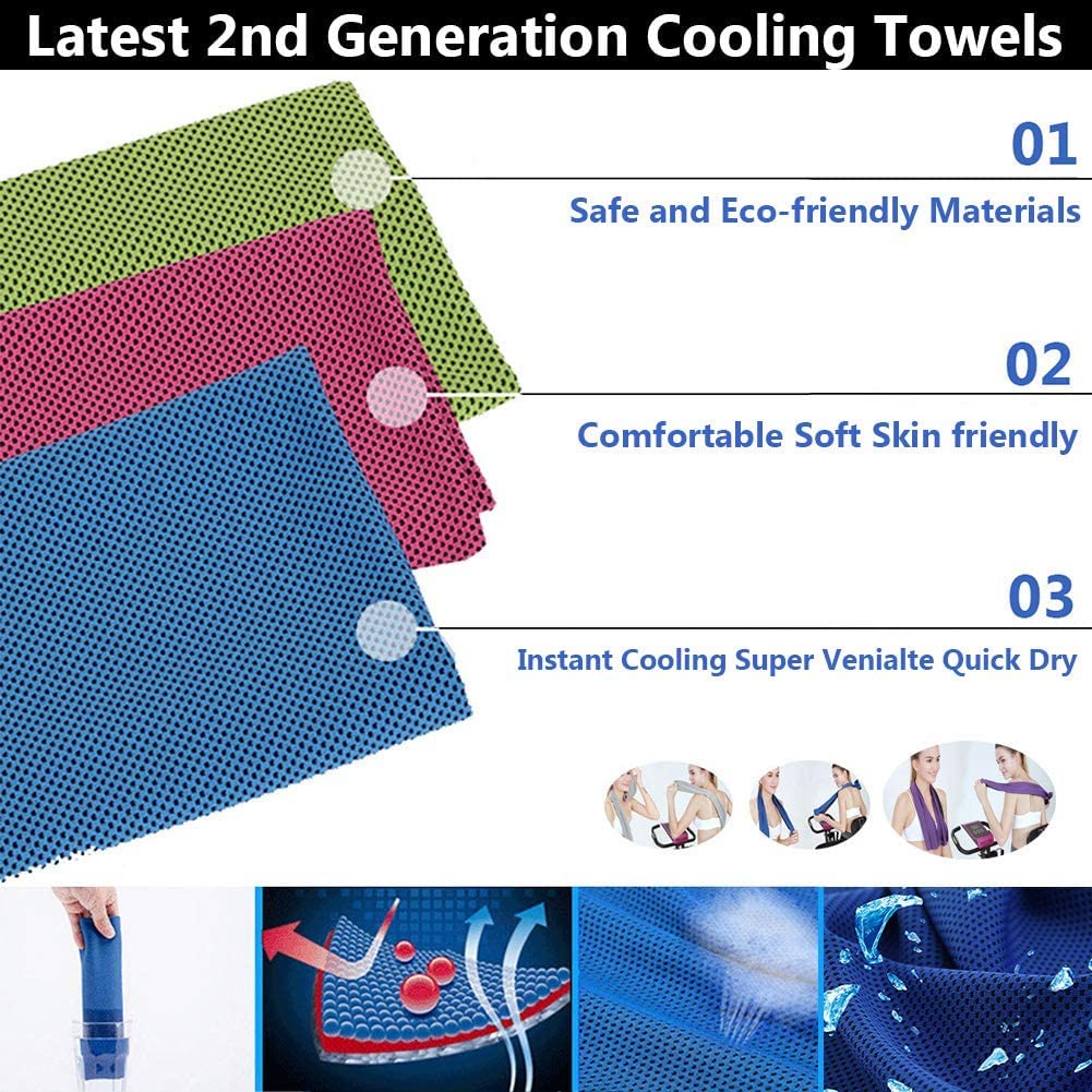 P-PLUS INTERNATIONAL 3-Pack Gym Towels - Ultra Soft Microfiber Workout Towels for Men & Women, Quick-Dry Sports Neck Towel for Gym, Yoga, Running & Fitness Training