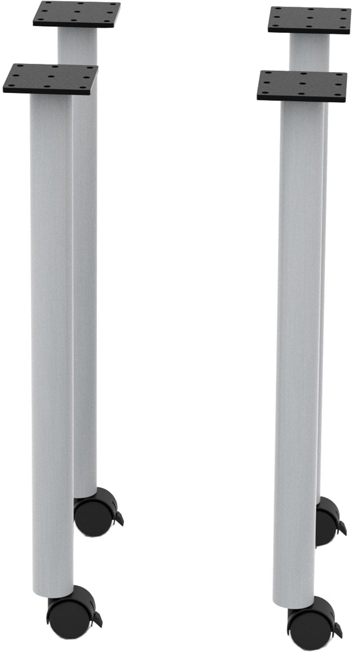 Safco JURNI 72 x 24 Inch Adjustable Height Multi-Purpose Table with Post Leg & Casters - Heavy Duty Workbench, Office Desk, Craft Table for Home & Commercial Use [JN7224NFXPCA]
