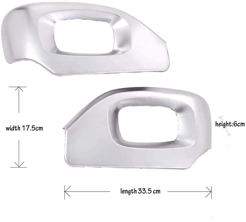 Land Rover 2014-2017 Range Rover Sport (L405) & 2013-2017 RR Vogue SE ABS Chrome Seat Side Cover Frame Trim - Premium Interior Car Accessories in Silver - Perfect for Car Upgrades & Luxury Vehicle Customization