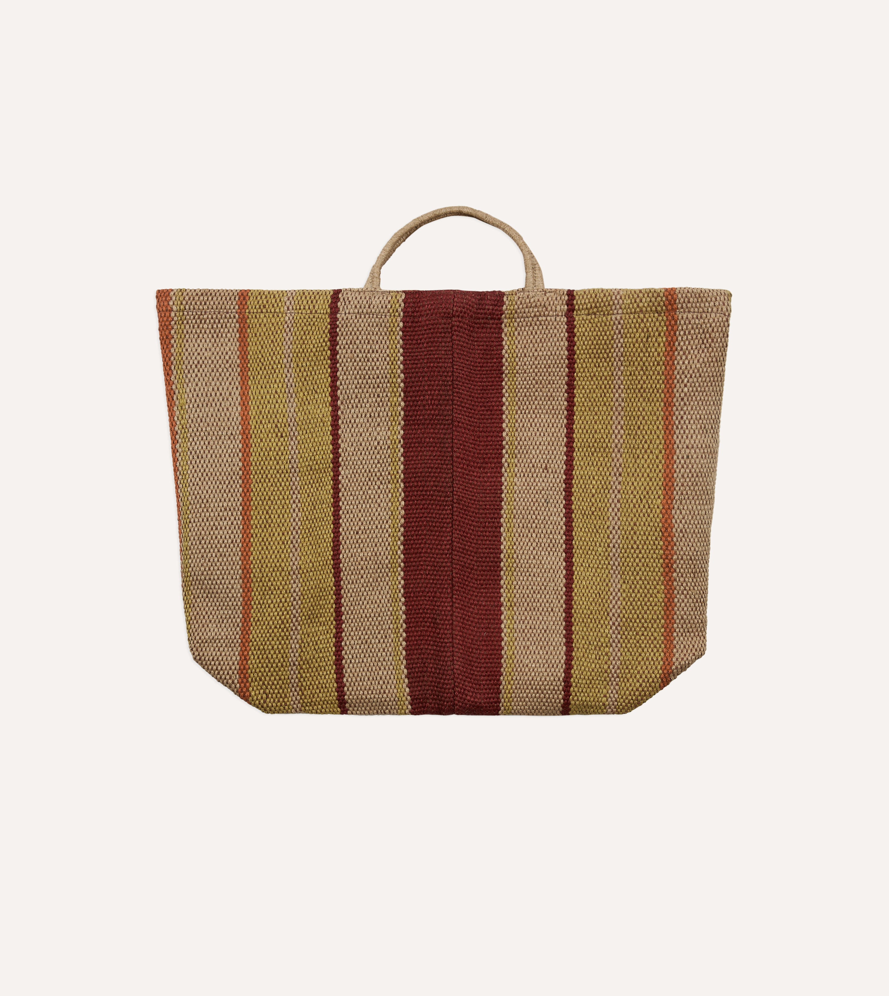 Extra Large Jute Poresh Tote Bag - Red, Orange & Yellow | Eco-Friendly Handmade Maison Bengal Tote | Perfect for Beach, Shopping & Daily Use
