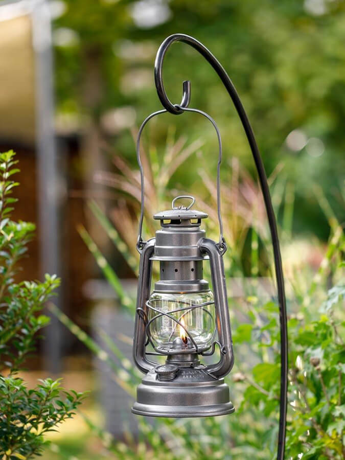 Feuerhand Hurricane 276 Lantern - Classic German Metal Oil Lamp for Outdoor Camping, Emergency Lighting & Backyard Decor