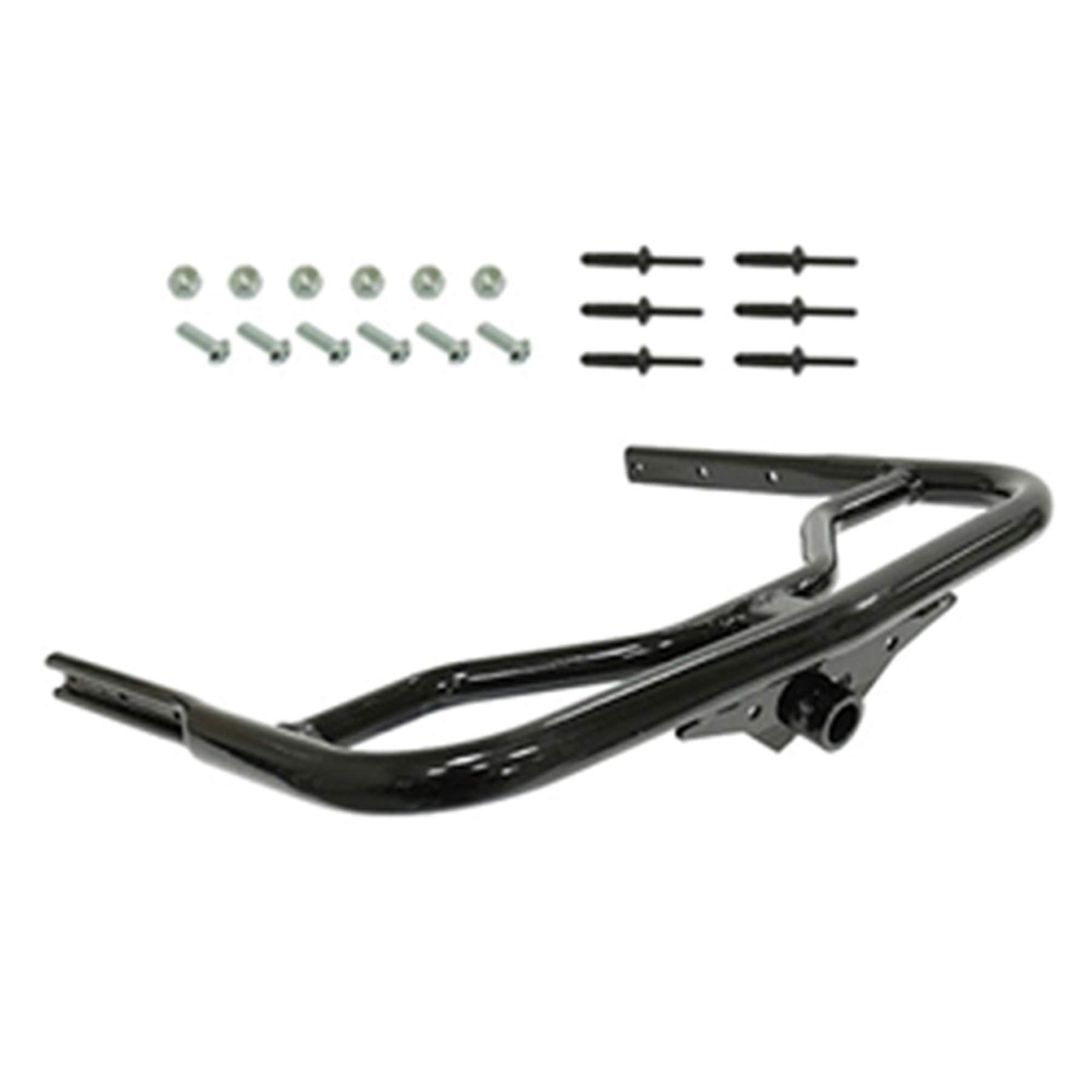 Black Rear Bumper & Receiver Compatible with 2009 Polaris 800 Dragon SP - Heavy Duty Protection for Off-Road Adventures & Snowmobile Trail Riding
