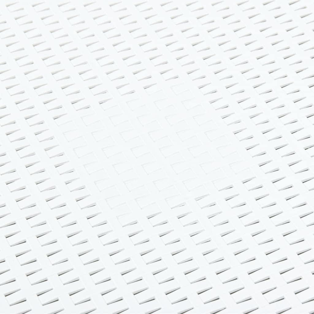 White Square Side Table 21.3